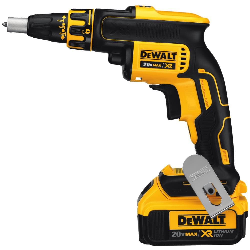 DW 20 V MAX XR Li-ion Brushless Drywall Screwgun Kit (4.0Ah) DCF620M2 from DW