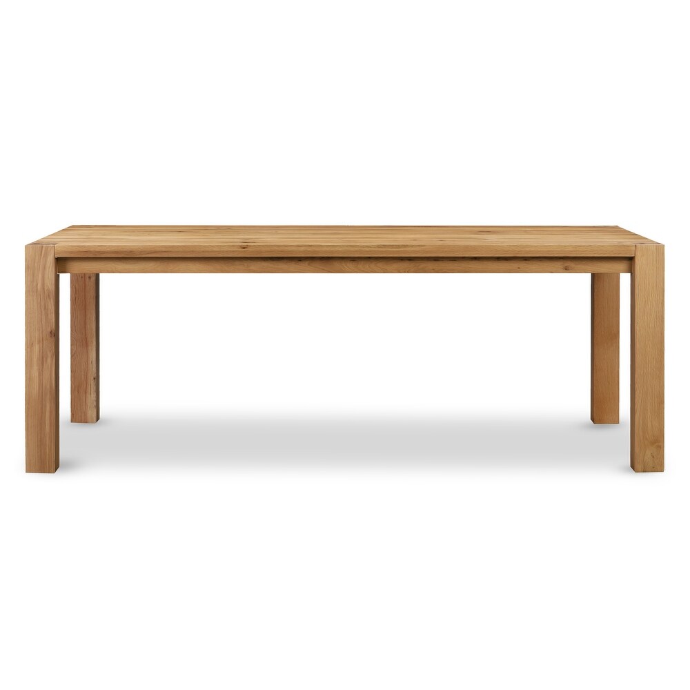 Poly and Bark Festa Extension Solid Oak Wood Dining Table