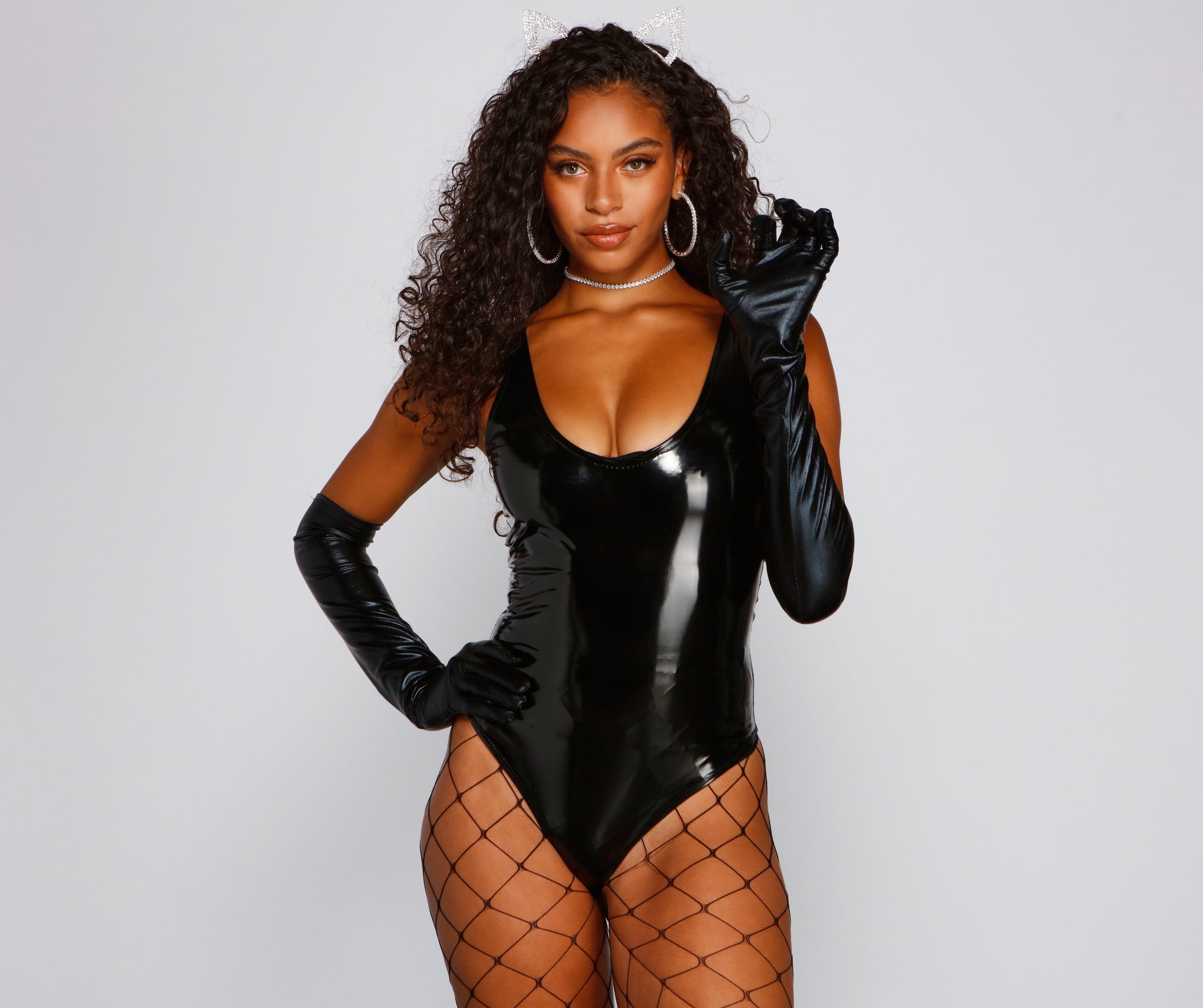 Dangerous Woman Faux Leather Bodysuit