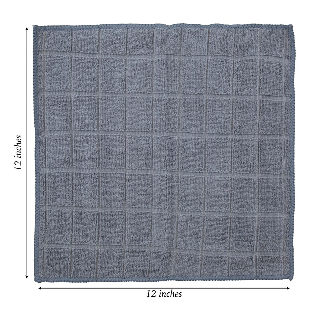 The Sloppy Chef Mesh Backed 12 Piece Dishcloths   12x12