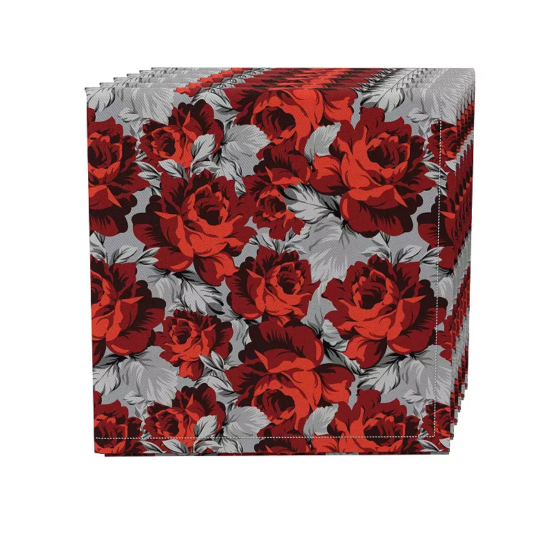 Napkin Set of 4， 100% Cotton， 20x20， Floral 157