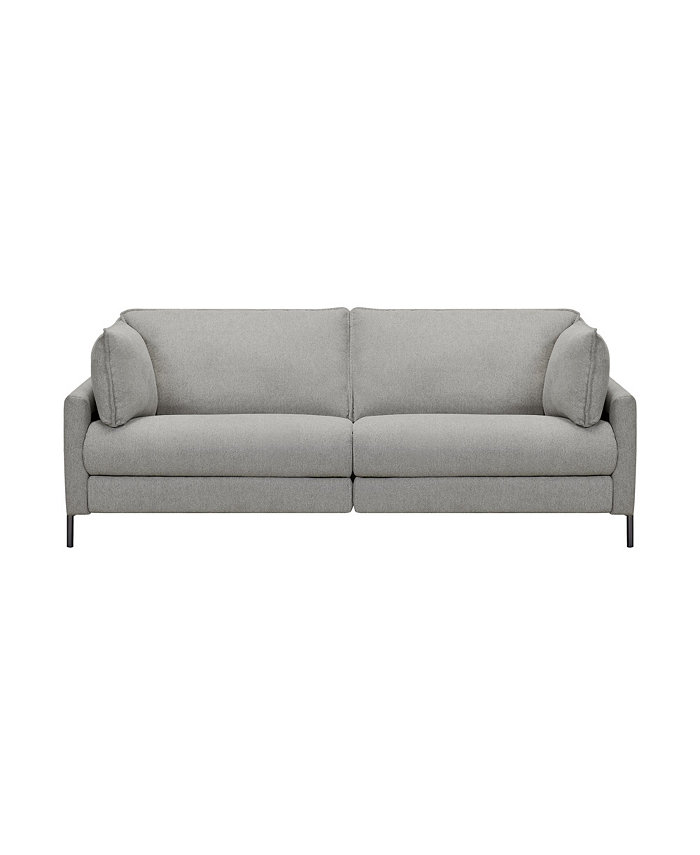 Armen Living Juliett 80 Fabric with Power Footrest Modern Sofa