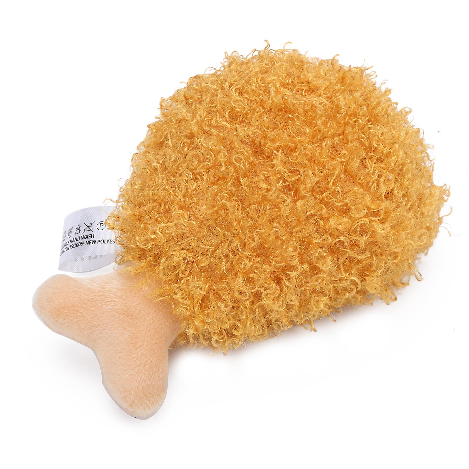 Pet Plush Toy Stuffed Chicken Drumsticks Toy Squeezable Squeaky Plush Toy For Dogs Cats