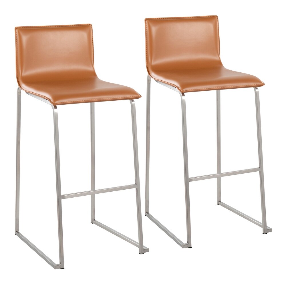 Silver Orchid Mara Upholstered Bar Stool   Set of 2