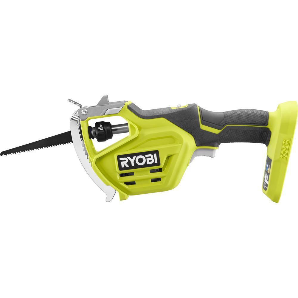 RYOBI ONE+ 18V Electric Cordless Pruning Reciprocating Saw with 2.0 Ah Battery and Charger P2530