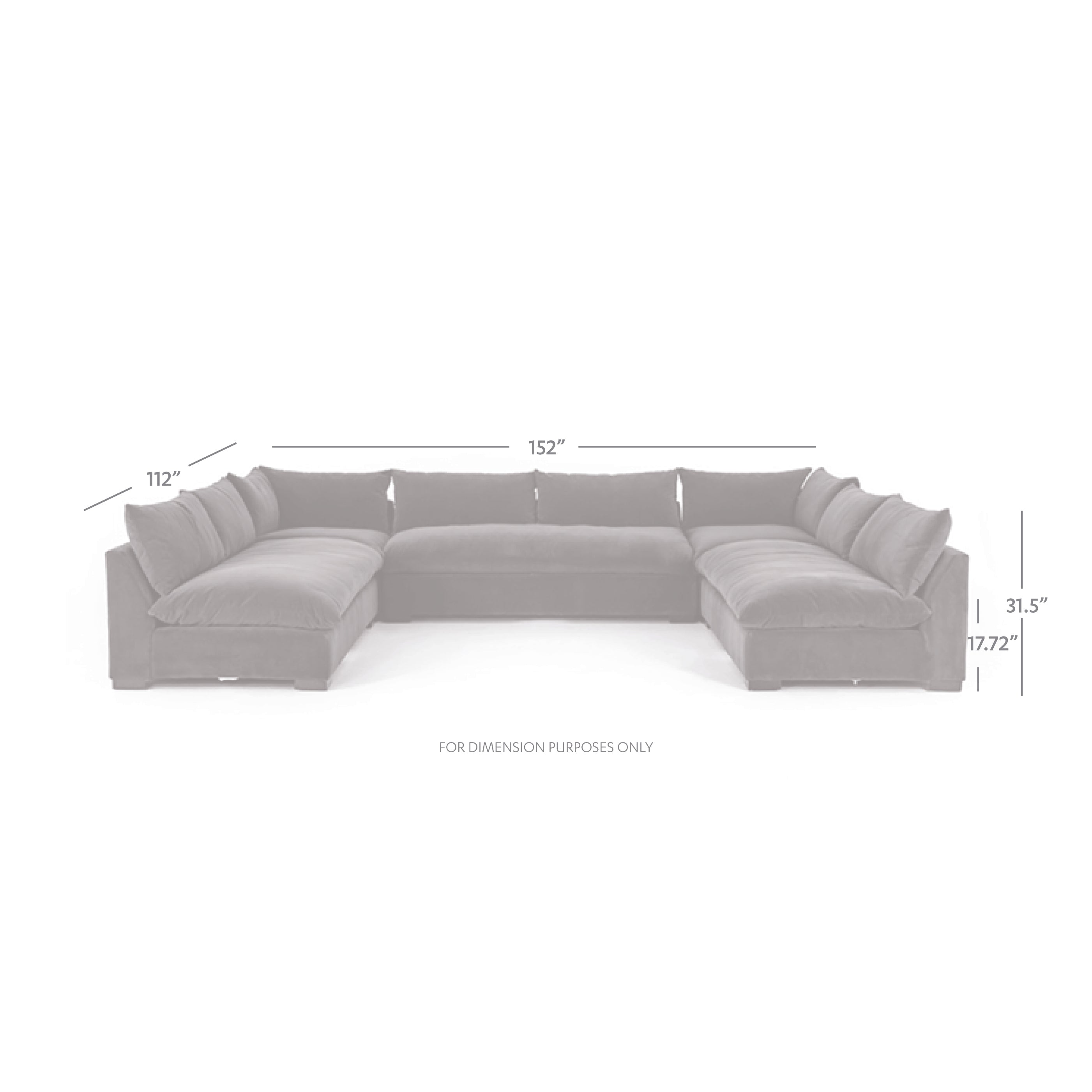 Grant Five Piece Sectional in Ashby Oatmeal