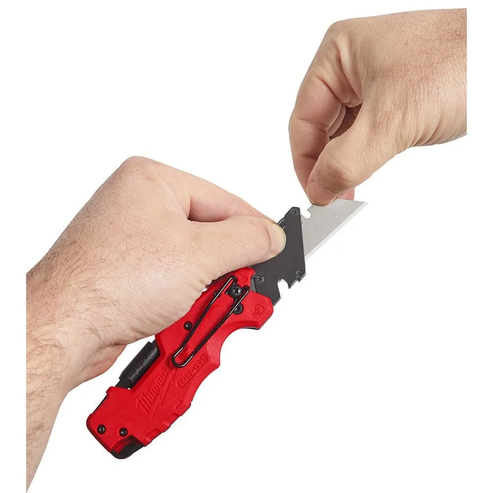 MW FASTBACK 6-in-1 Folding Utility Knives with General Purpose Blade 48-22-1505