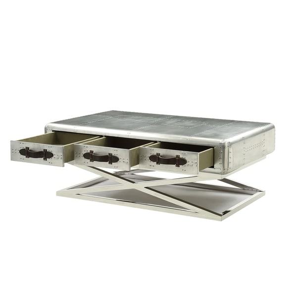 ACME Brancaster Coffee Table， Aluminum