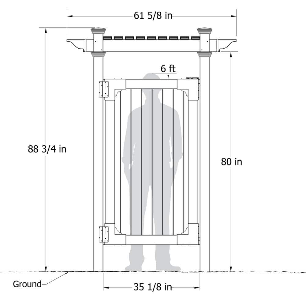 Zippity Outdoor Products 7.395 ft. x 3 ft. Vinyl Hampton Premium Outdoor Shower Enclosure Kit-(Unassembled 3-Box Unit) ZP19009