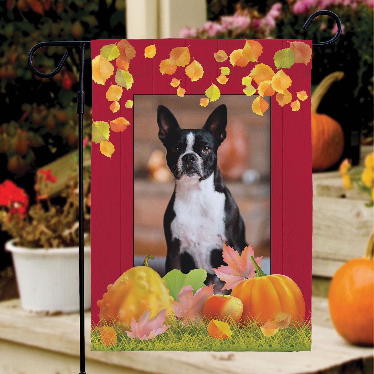 Frisco Personalized Double Sided Printed Fall Garden Flag