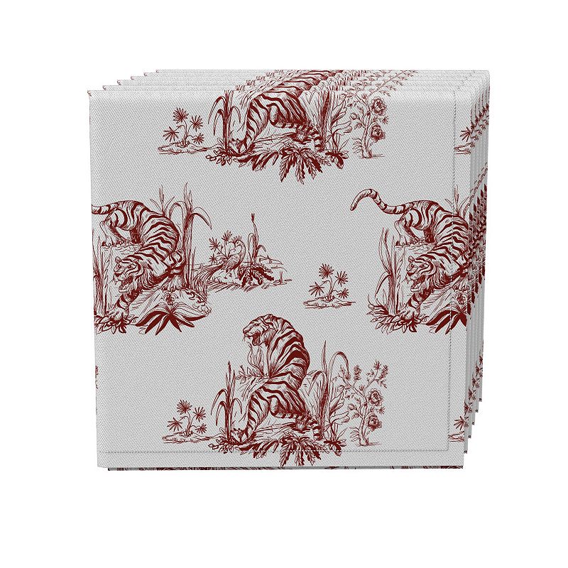 Napkin Set of 4， 100% Cotton， 20x20， Floral 180