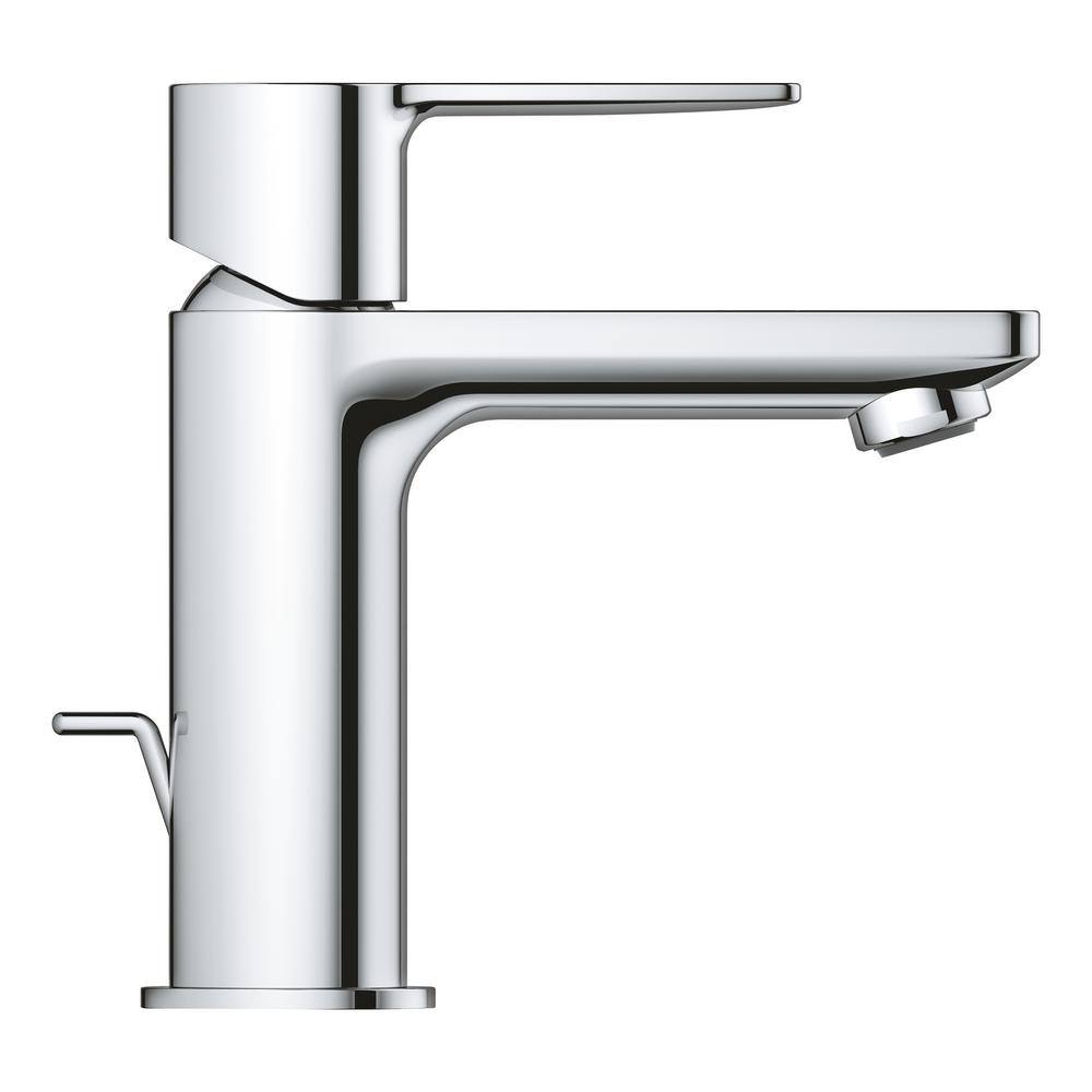 GROHE Lineare Single Hole Single-Handle XS Bathroom Faucet with Drain Assembly in StarLight Chrome 2382400A