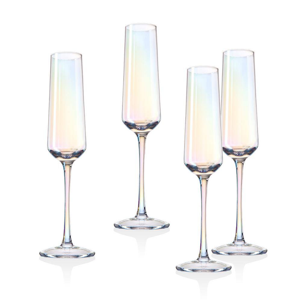 Godinger Monterey 6 oz. Crystal Champagne Flutes (Set of 4) 44623