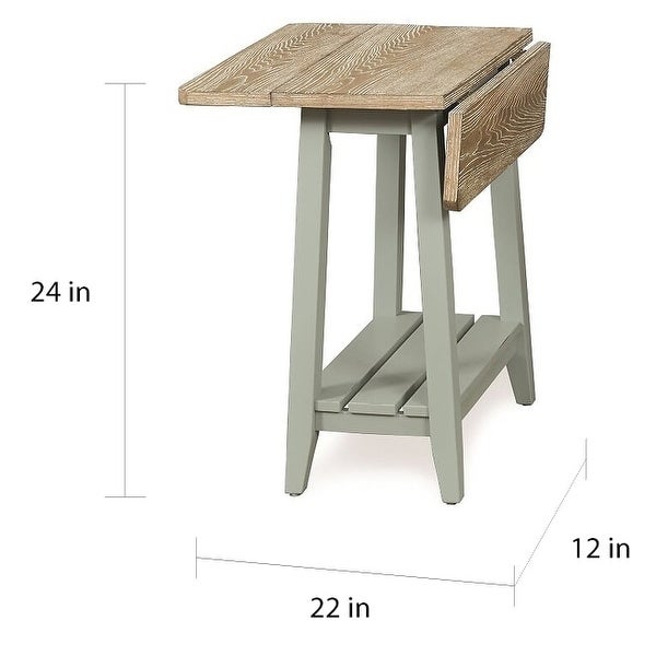 The Gray Barn Rectory Wood Drop Leaf End Table