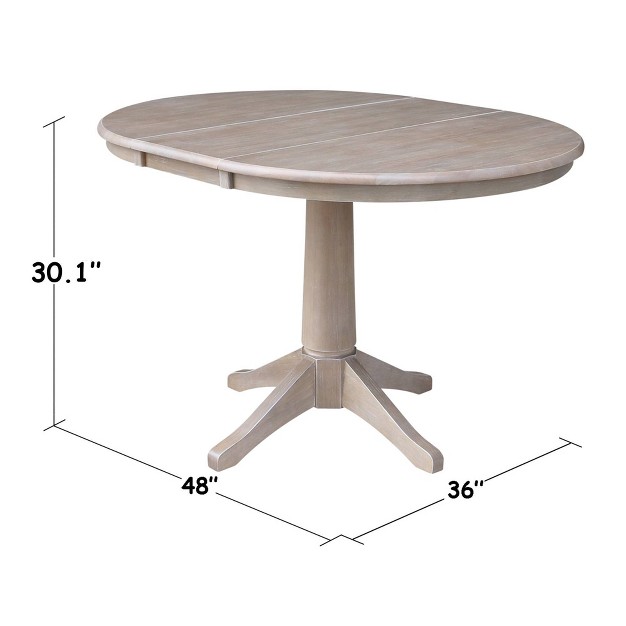 Gadgsetstore Roundextendable Dining Table With 4 X Back Chairs