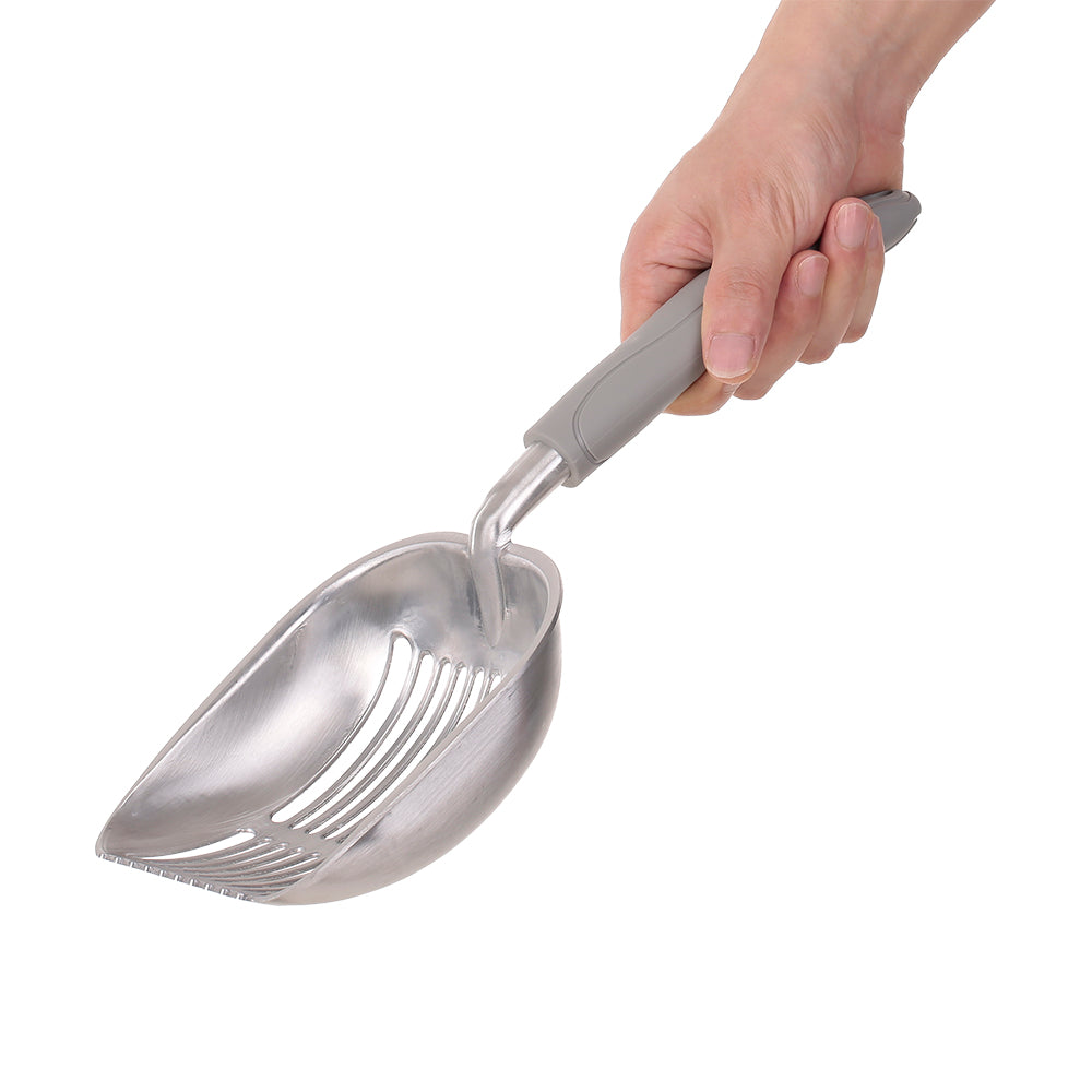 Aluminum Alloy Hollow Cat Litter Scooper Litter Shovel Sifter Pet Poop Scooper Shovel with Long Handle