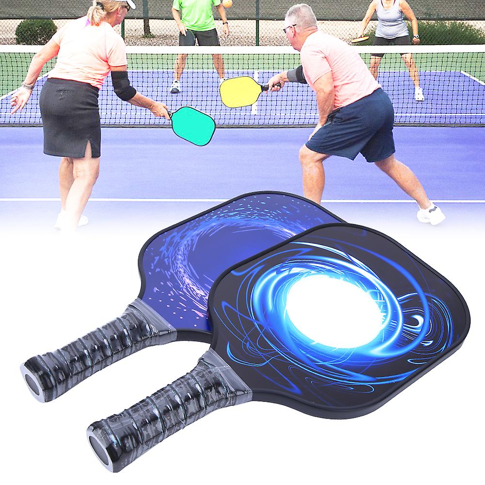 2pcs Pickleball Paddles Beach Rackets With Carbon Fiber Face And Balls For Outdoor Sports