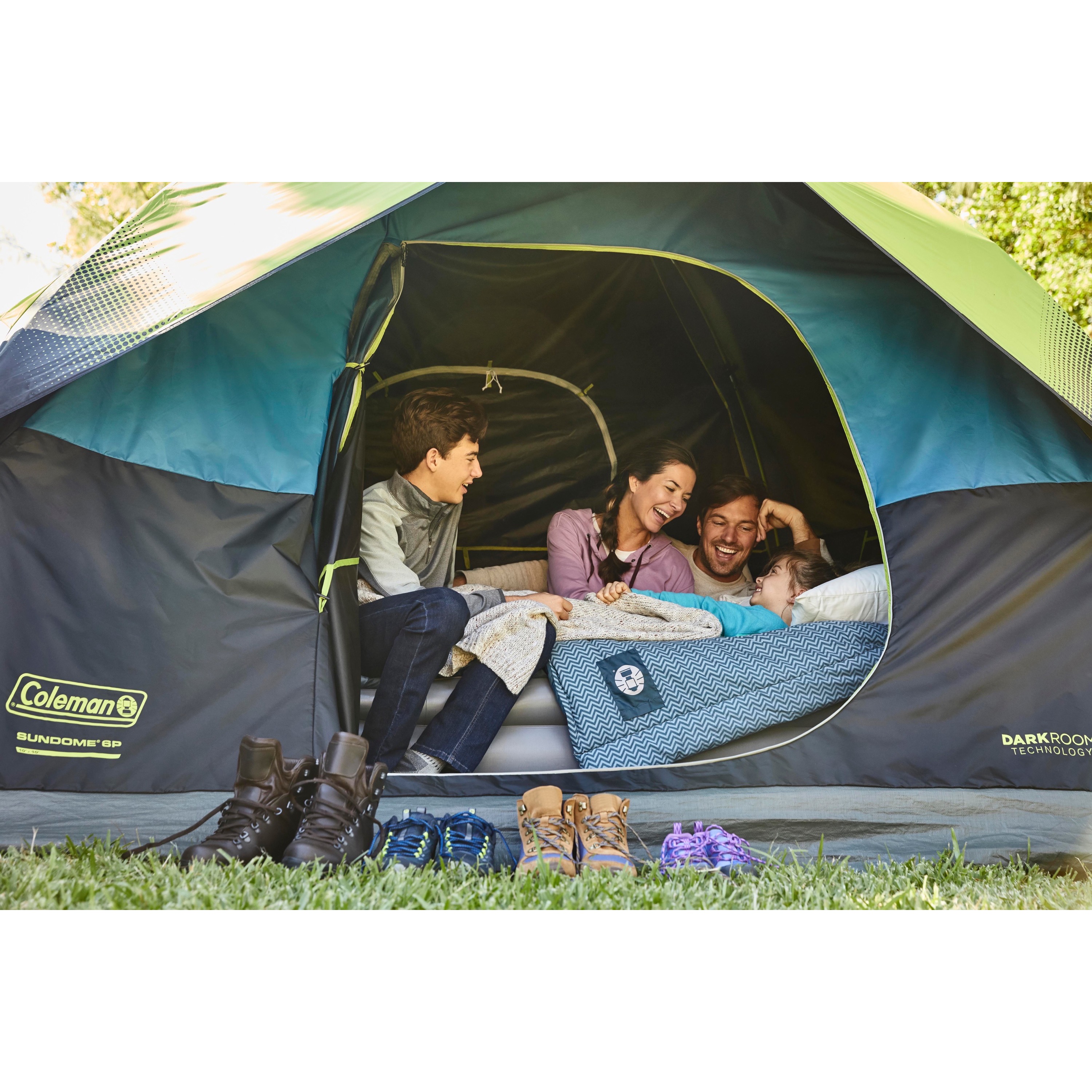 Coleman 6-Person Sundome Dark Room Dome Camping Tent