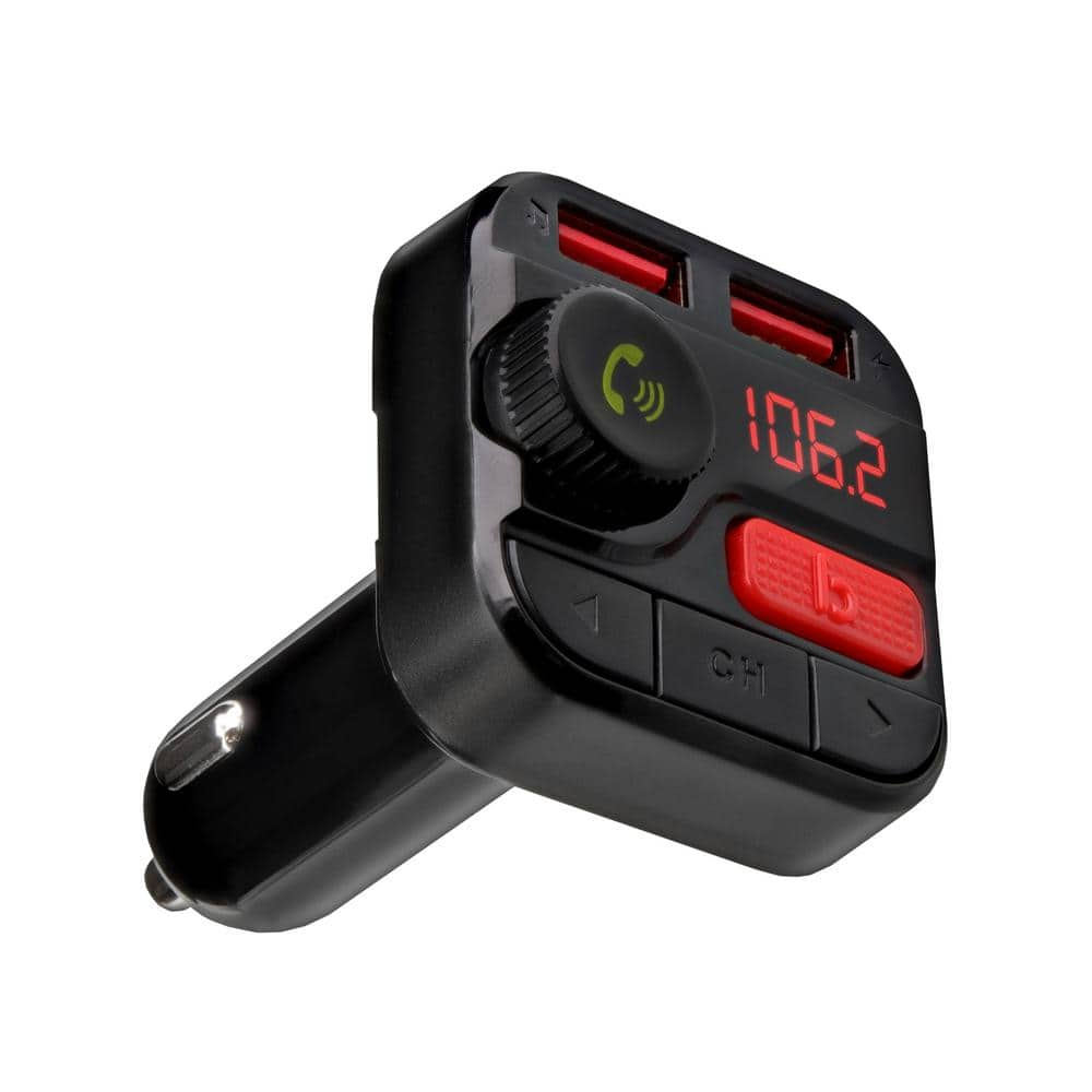 Monster Bluetooth FM Transmitter with 3.4 Amp USB Charging Ports, Black MCC9-1032-BLK