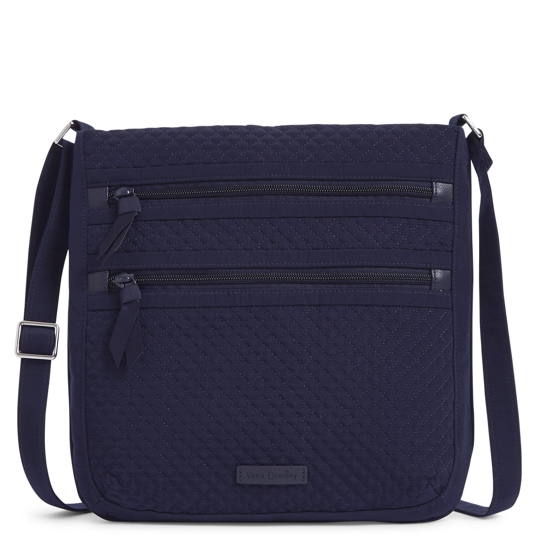 Triple Zip Hipster Crossbody Bag