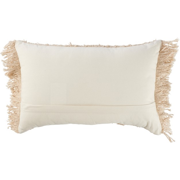 Primitives By Kathy Neutral Fringe Rectangle Pillow