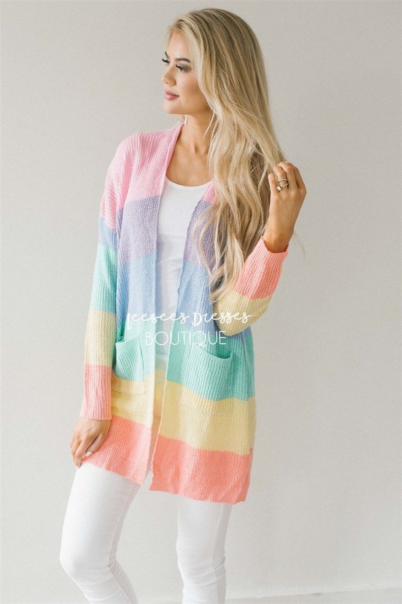 Cutie Color Block Cardigan