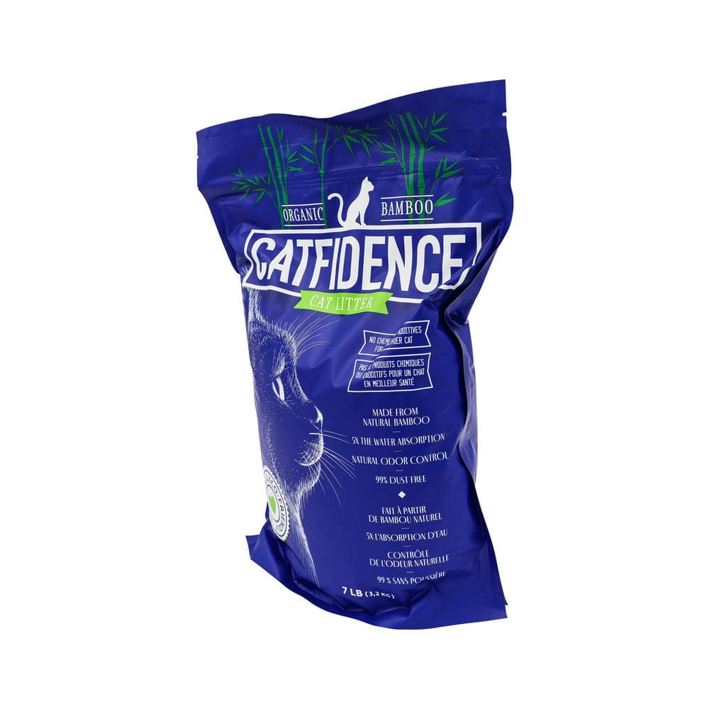 CATFIDENCE ORGANIC BAMBOO CAT LITTER USDA BioBased Certified Bamboo Cat Litter 7 lbs. Bag CATBAM059