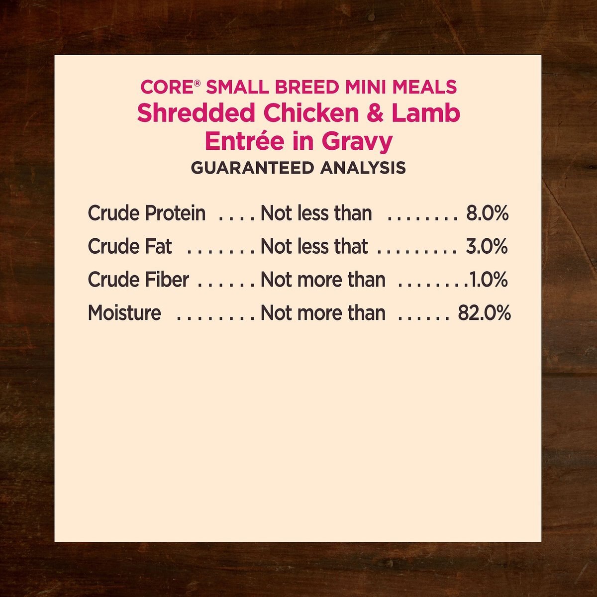 Wellness CORE Grain-Free Small Breed Mini Meals Shredded Chicken and Lamb in Gravy Dog Food Pouches