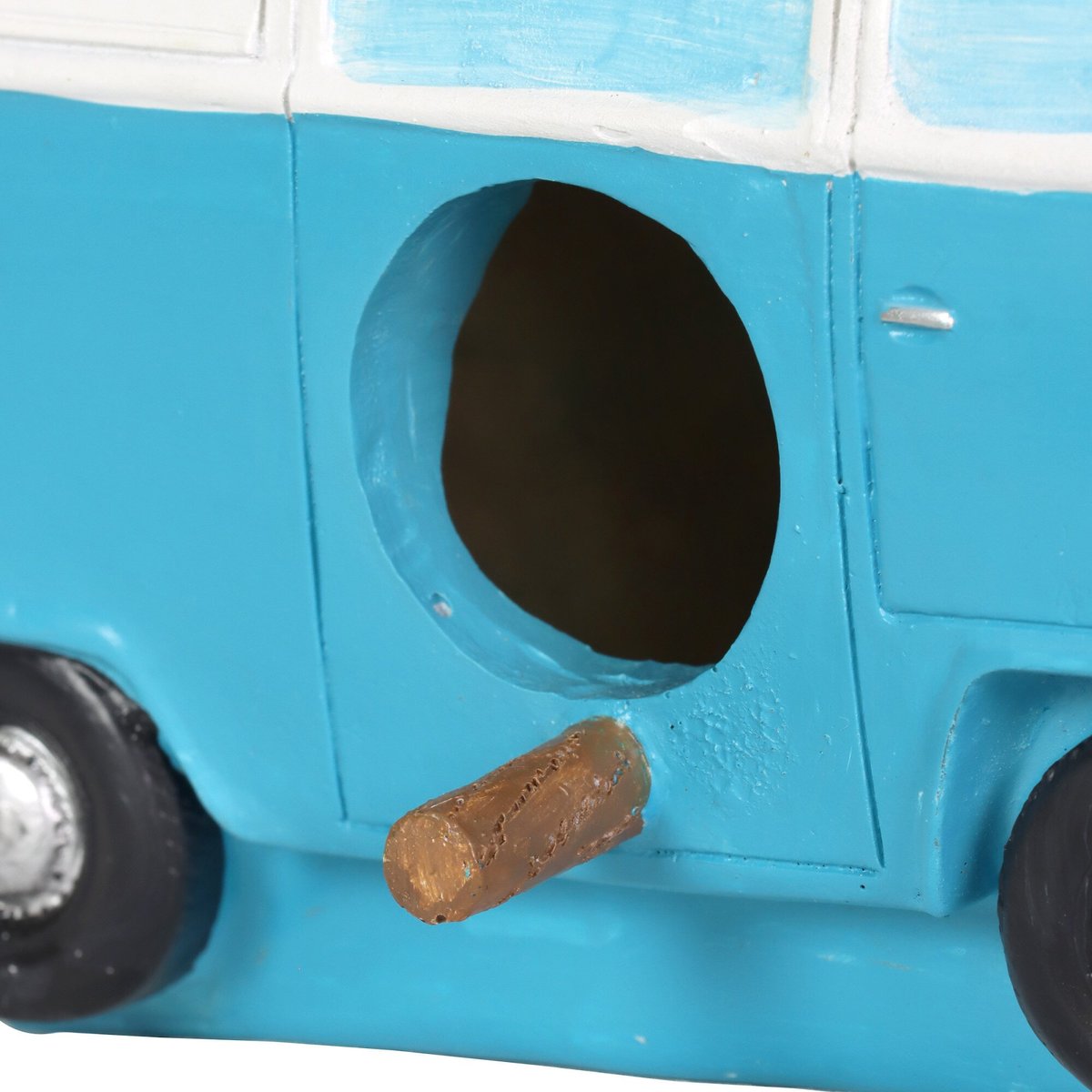 Exhart Vintage Blue Van Hanging Bird House