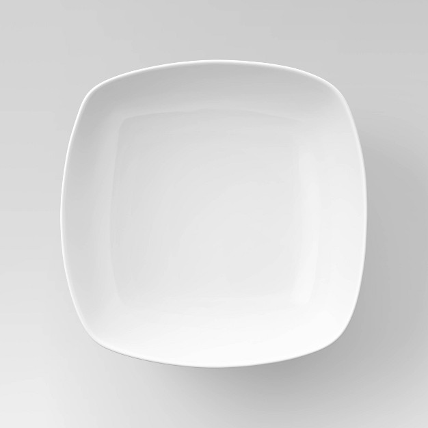 Square Serving Bowl 200oz Porcelain