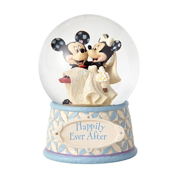 Disney Traditions Mickey and Minnie Mouse Happily Ever After Globe