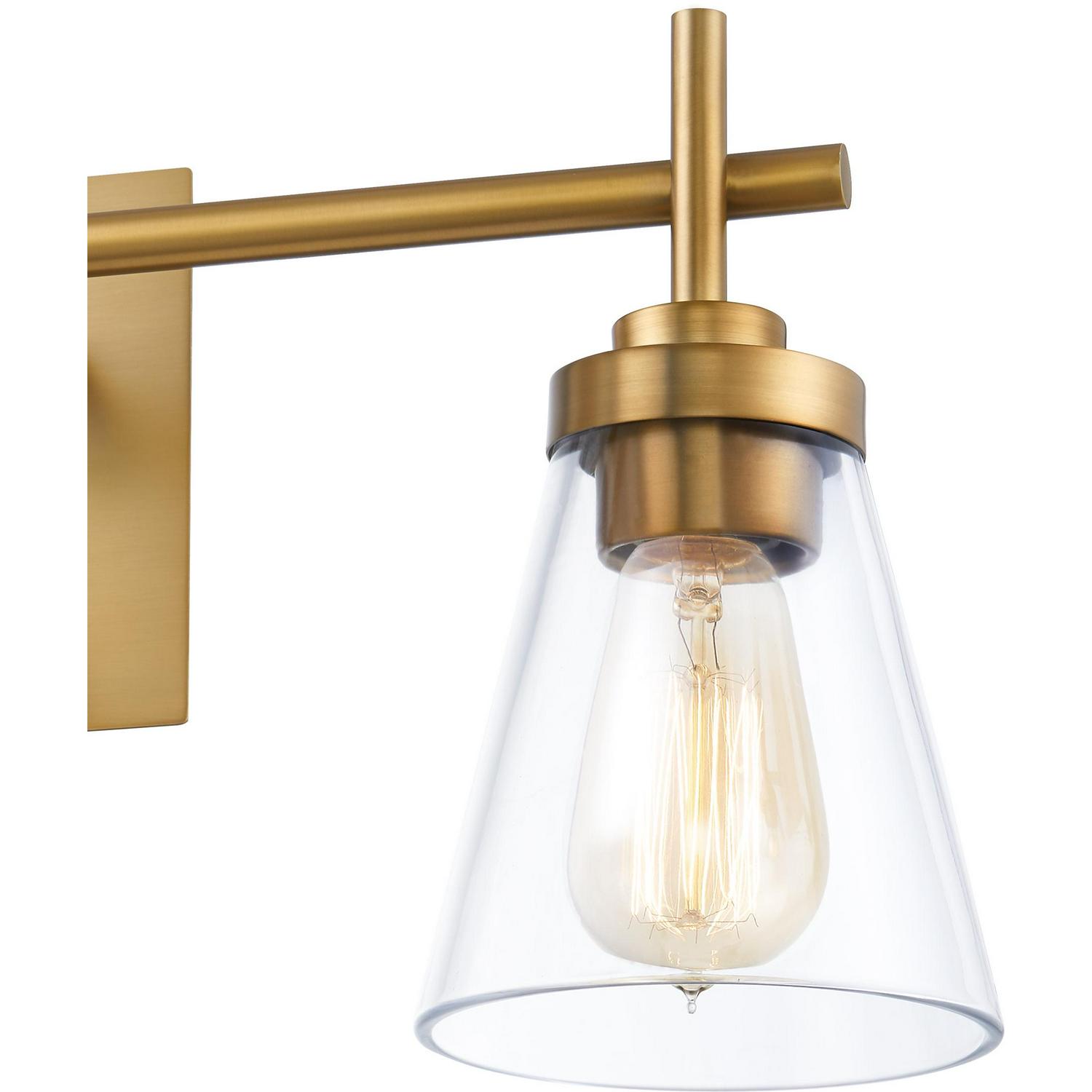 Ashley Harbour Kylen 3-Light Aged Brass Bath Light