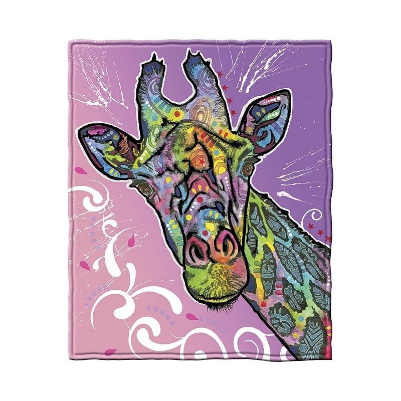 Colorful Unicorn Fleece Blanket For Bed 50 X 60 Dean Russo Unicorn Fleece