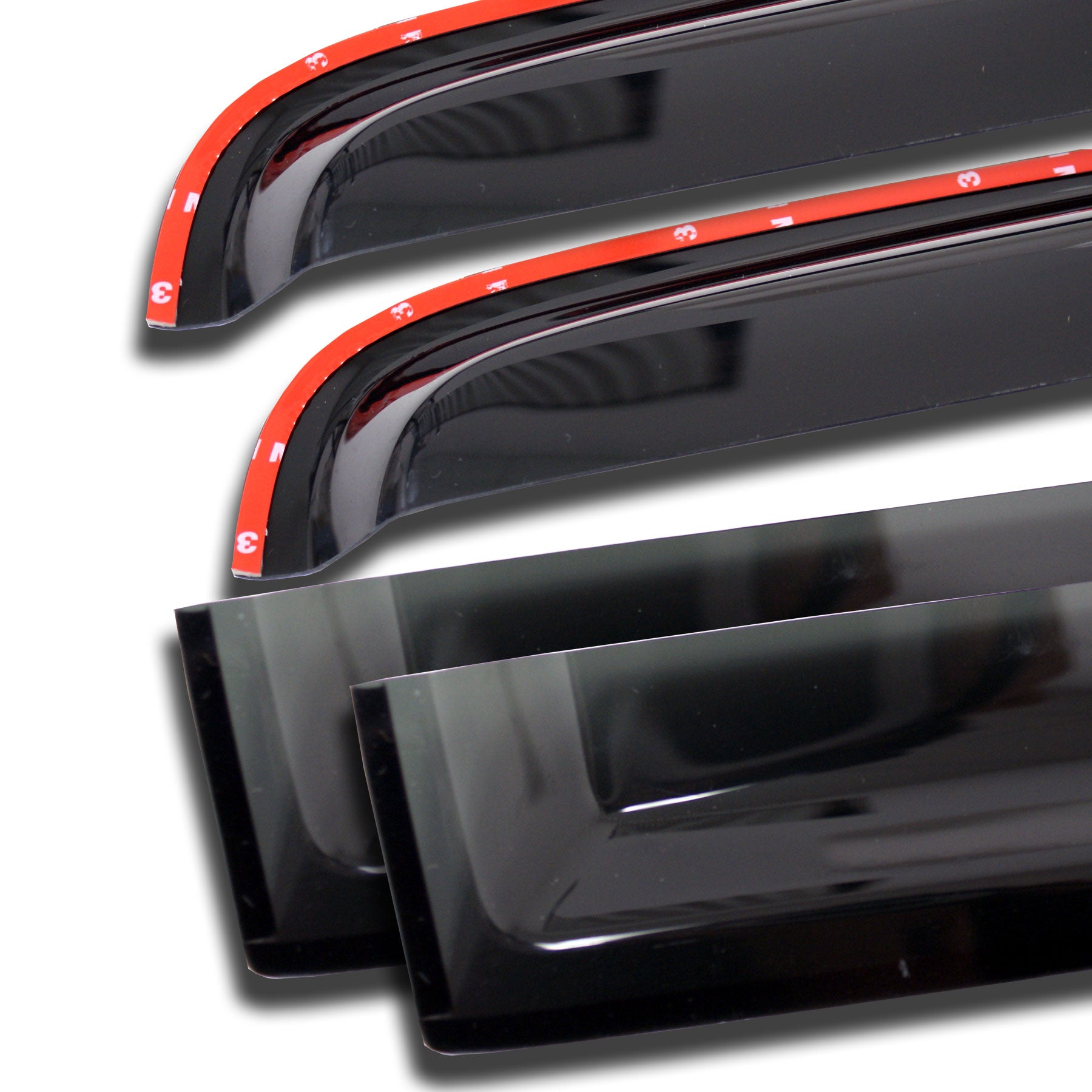 TuningPros WSVT2-342i Window Visor and Sunroof Type 2 For 2011-2017 Nissan Juke - In-Channel 5 Pcs Set