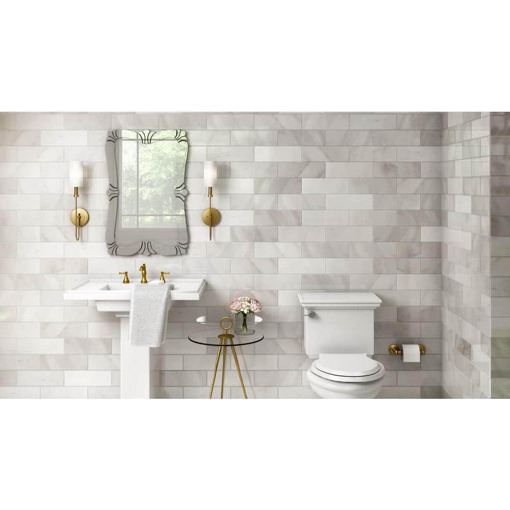 KOHLER Memoirs Stately 2Piece 16 GPF Single Flush Elongated Toilet with AquaPiston Flush Technology in White