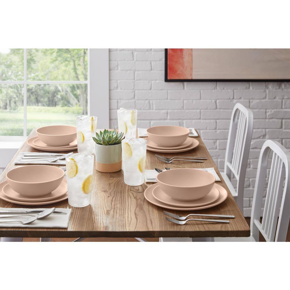 StyleWell Taryn Melamine Dinner Plates in Matte Aged Clay (Set of 6) AA5481ACL