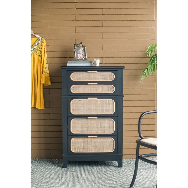 46Tall Mid-Century Style Storage Cabinet - - 37841575