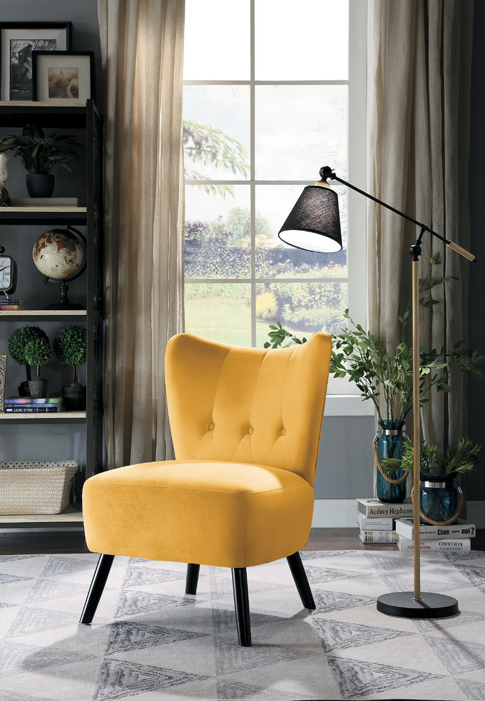 Davi Accent Chair   Midcentury   Armchairs And Accent Chairs   by Lexicon Home  Houzz