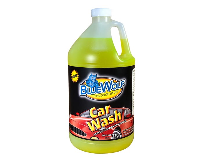 Blue Wolf Car Wash Banana 1 Gallon Bottle BW-YWG