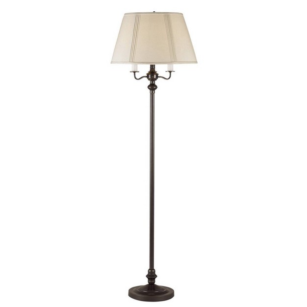 6 way Metal Floor Lamp Dark Bronze Cal Lighting