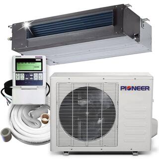 Pioneer 18000 BTU 1.5 Ton 19 SEER Ceiling Concealed Non Ductless Mini Split Air Conditioner with Heat Pump 208230V RYB018GMFILDAD-16