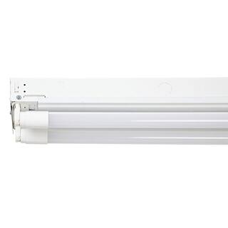 EnviroLite 4 ft. 2-Light T8 LED Industrial Strip Light with 2000 Lumen DLC Flex Tubes (24-Pack) EVST702T204024