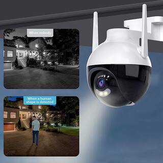 LiVIE Outdoor 1080P Wi-Fi Security Camera 355-Degree PTZ Camera with Auto Tracking and 2-Way Audio SWC017