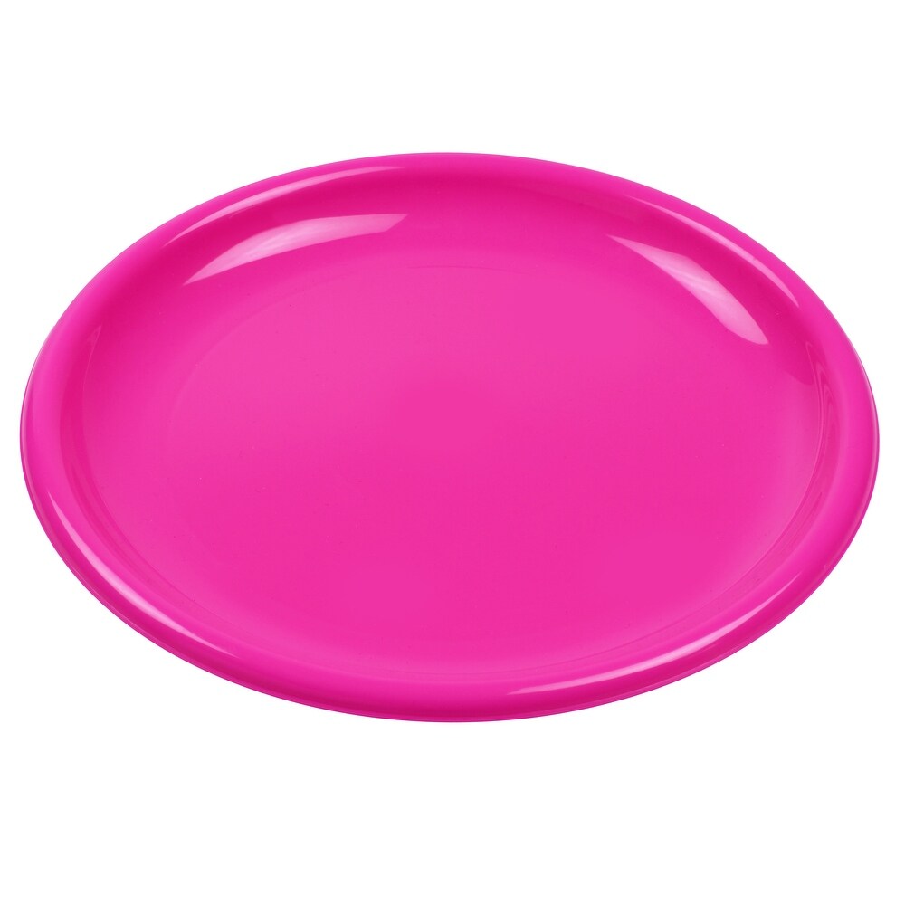 Round Flat Plate 8 Inch Microwavable Dishwasher Safe BPA Free
