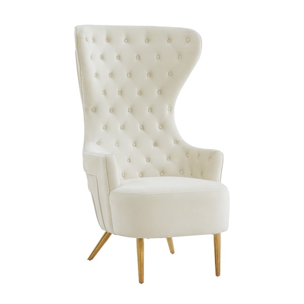 Jezebel Velvet Wingback Chair by Inspire Me Home Decor - 29.9