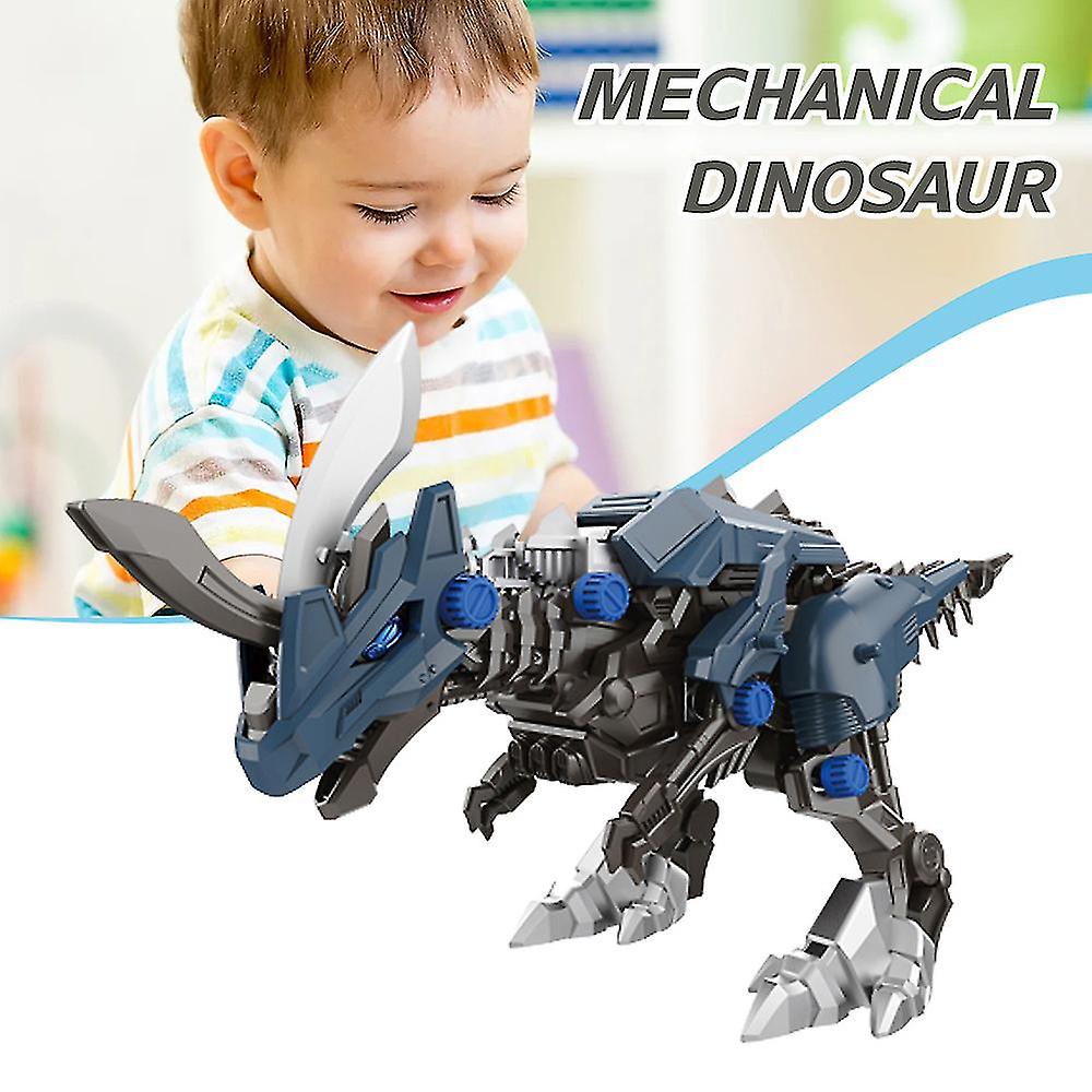 Electric Mechanical Dinosaur Model Diy Assembly Building Blocks Toys For Kids