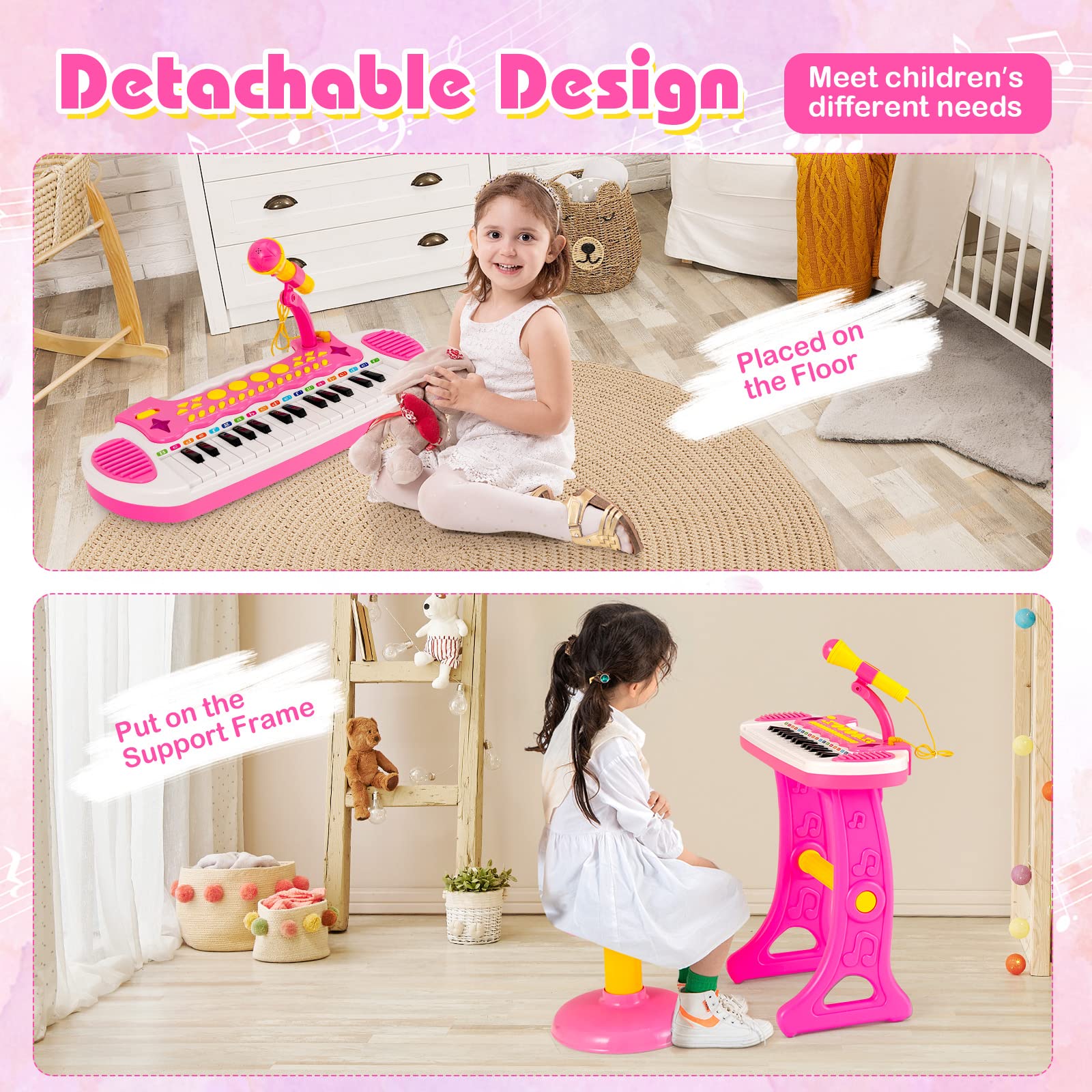 Costzon 31-Key Kids Piano Keyboard Toy, Toddler Electronic Musical Instrument Educational Toy