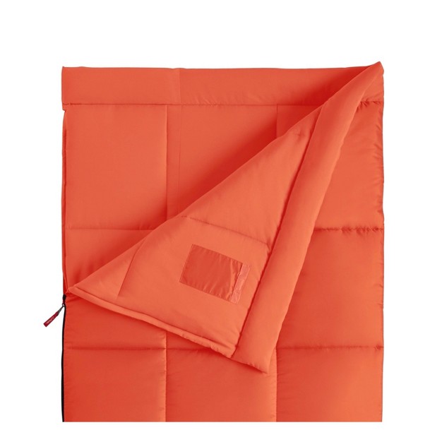 Coleman Kompact 40 Degree Sleeping Bag Coral Orange