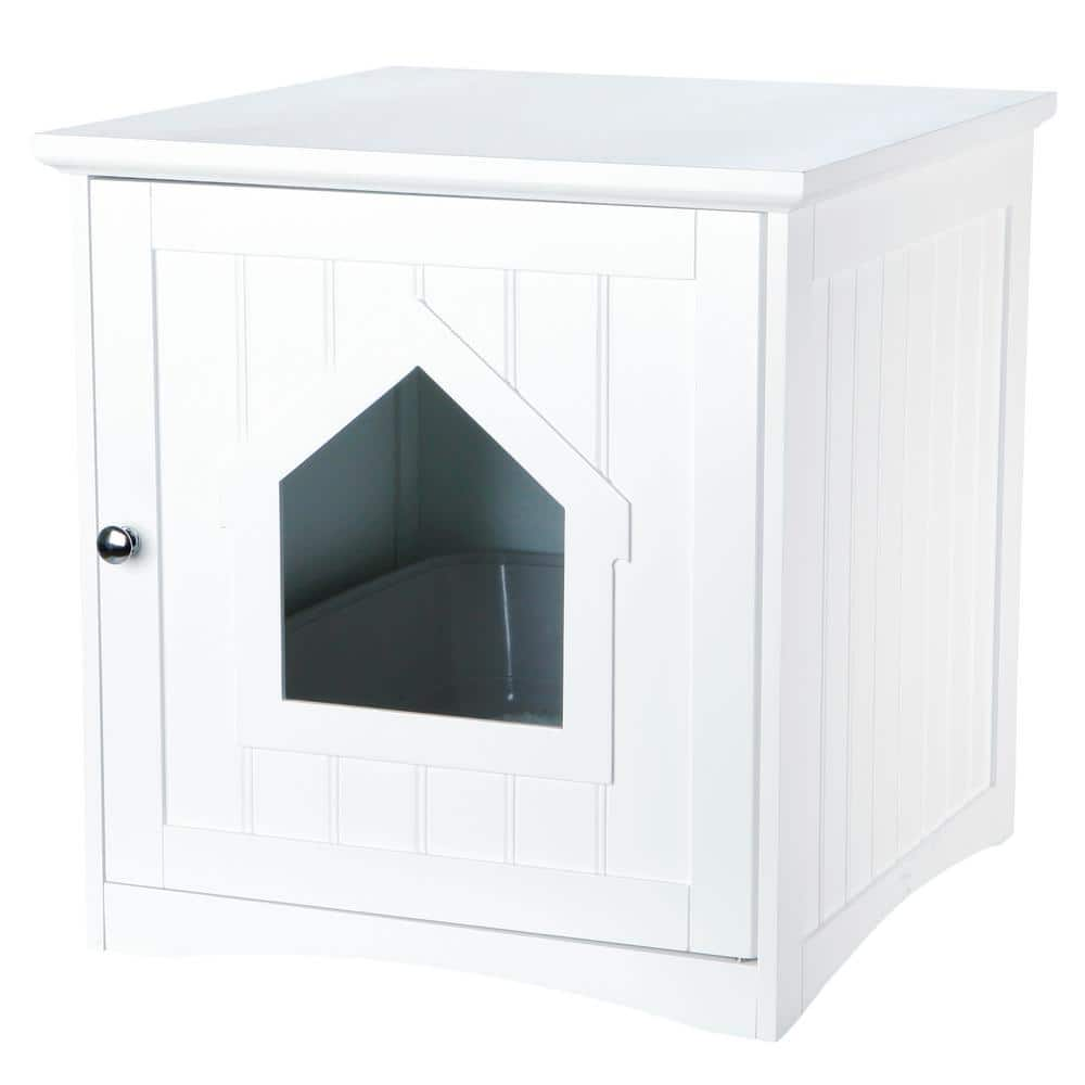 TRIXIE 19.25 in. x 20 in. x 20 in. Wooden Pet House and Litter Box 40290