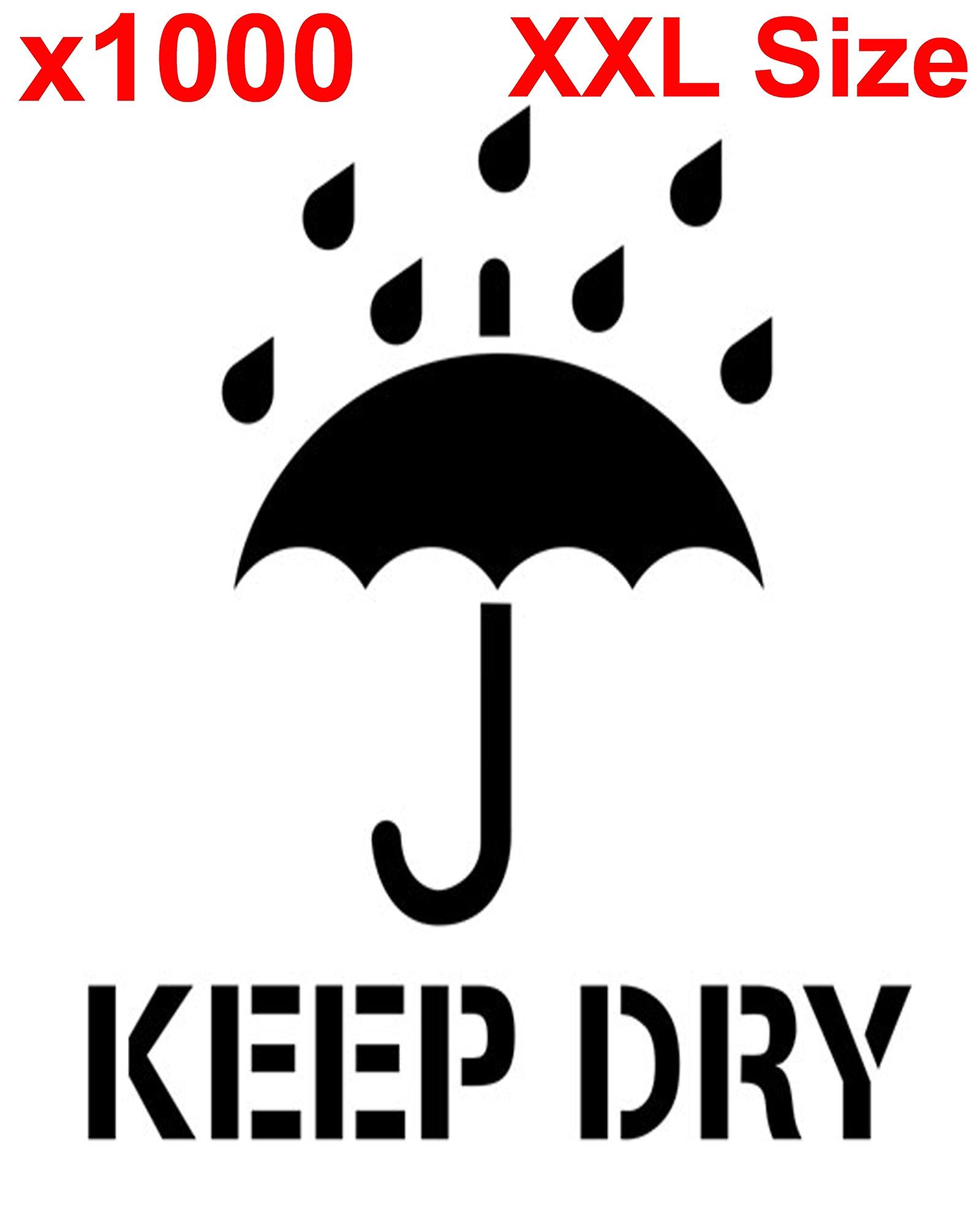 Xxl keep dry umbrella shipping label adhesive warning sticky sticker 100x150mm